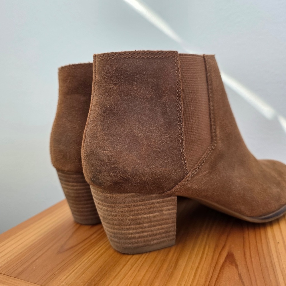 Lucky Brand Suede Ankle Booties - Size 8 M, 38 - Picture 5 of 13